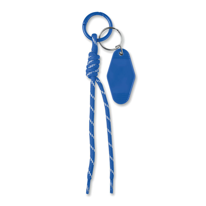 Porte-clés à personnaliser avec cordon tressé Keybraid Bleu royal